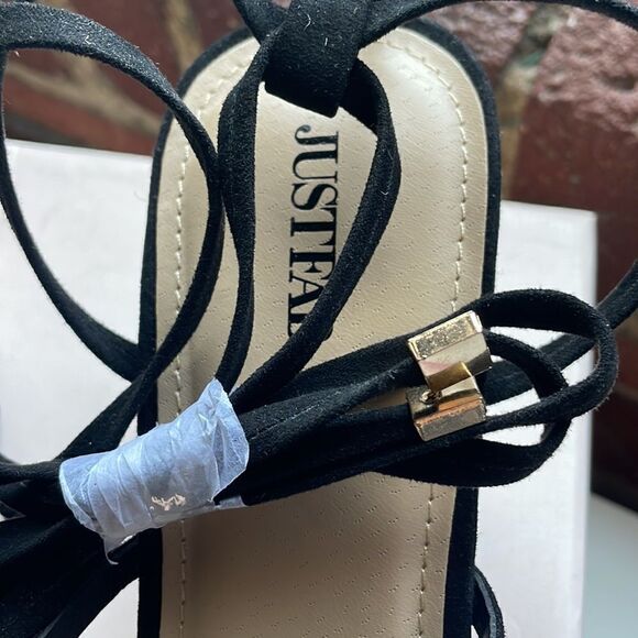 Just Fab Brand New “Watch Me Strut” Strappy Wedges (Size: 10) - Picture 4 of 11